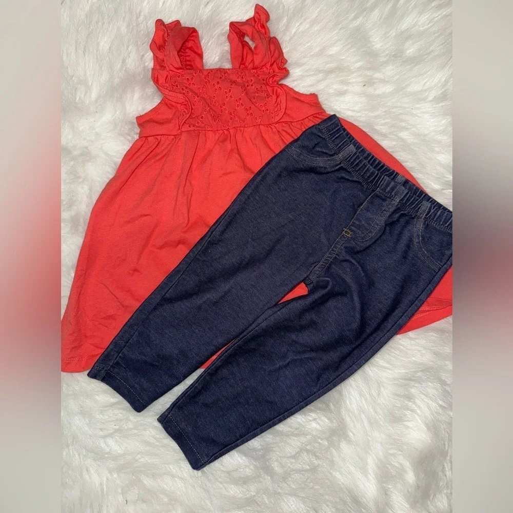 Carter's Red and Blue Jeans Relaxed Fit